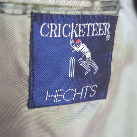 Vintage Hects Cricketeer Two Button Dark Gray Wool Pinstripe 2-Piece Suit 42 - Picture 4 of 9